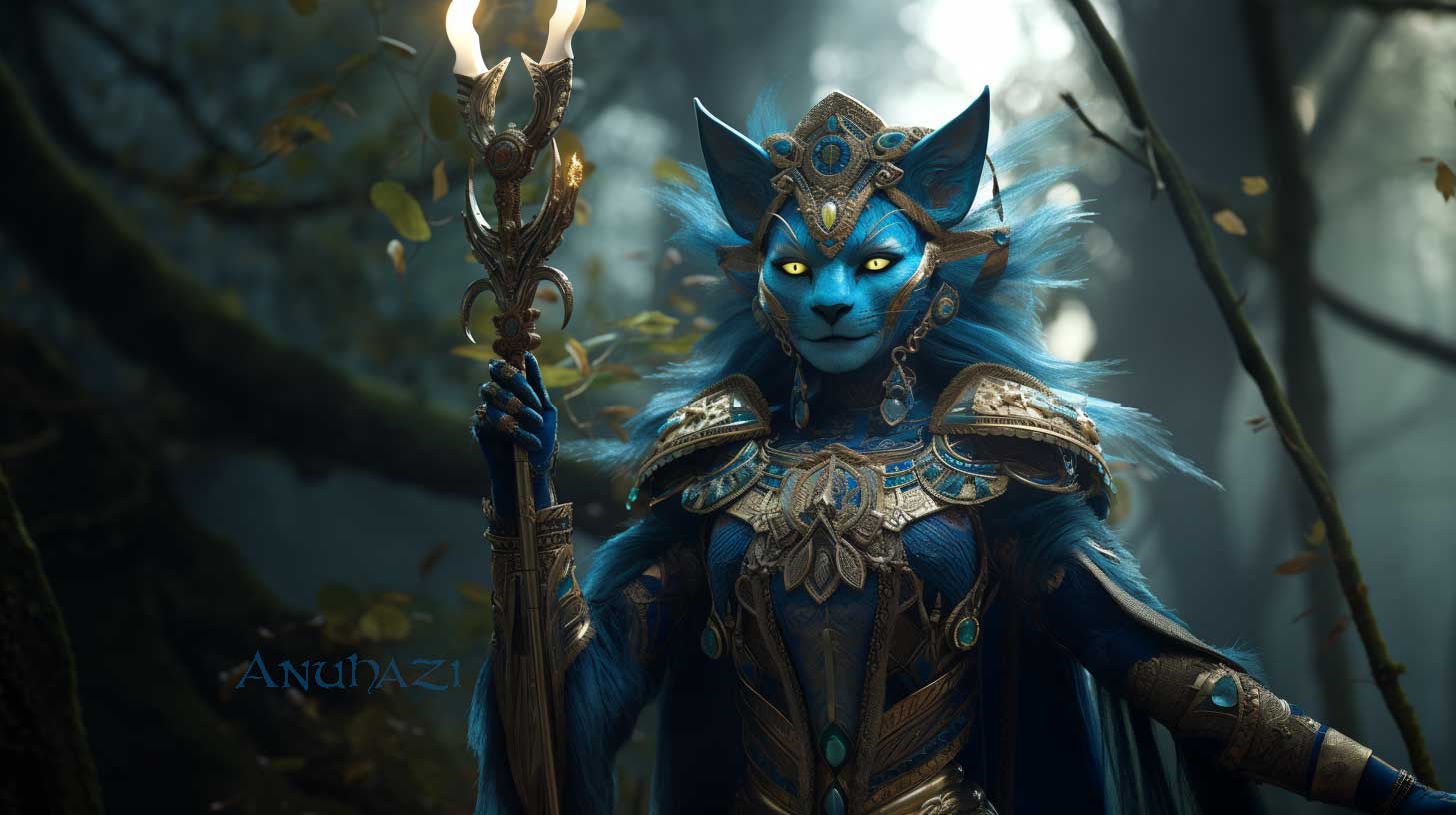 Anuhazi Alien Blue Cat People